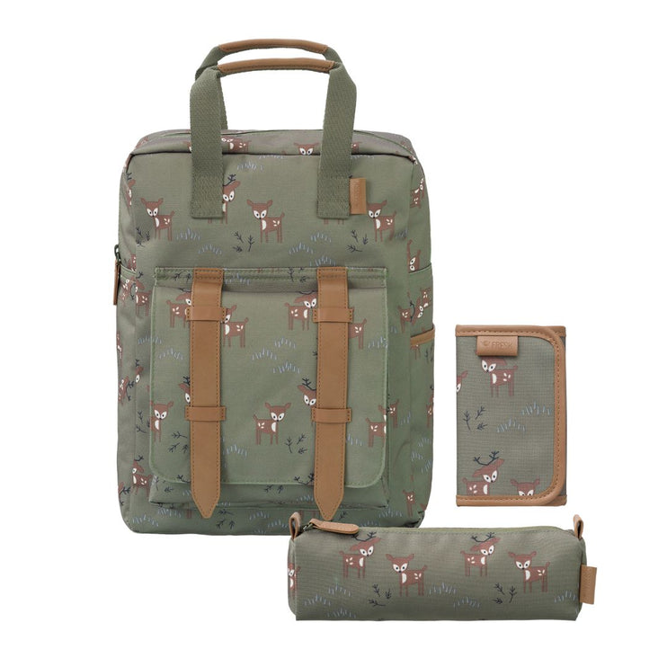 Ready, Set, Learn! School Set - Deer Olive