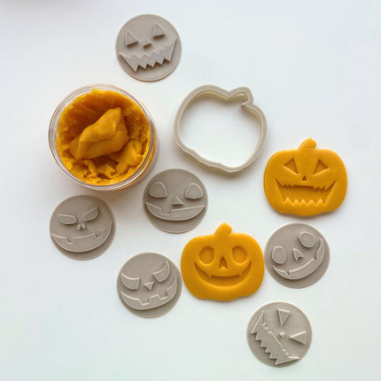 Pumpkin Cutter & Carved face Stamps