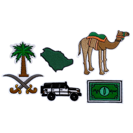 saudi version iron on patches