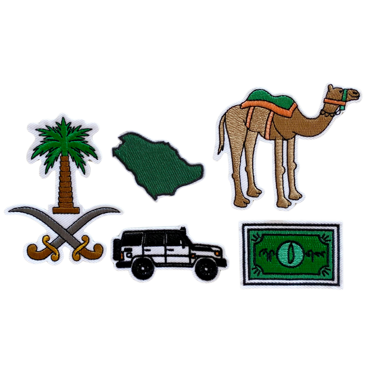 saudi version iron on patches