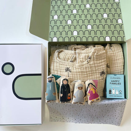 uae themed gift box siblings families toys