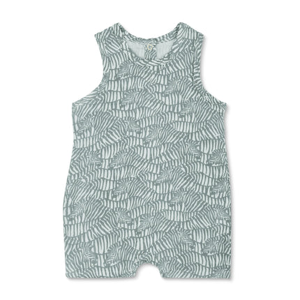 zebra print muslin coverall 