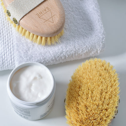 organic dry body baby brush