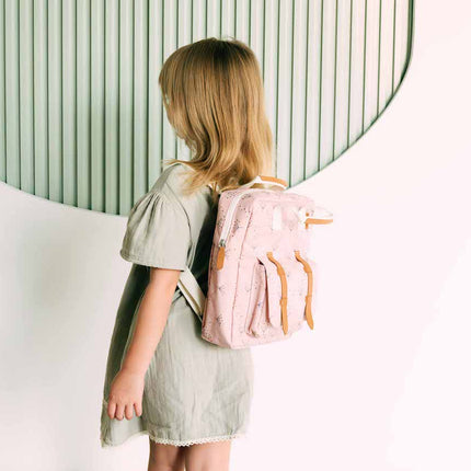 pink school backpack