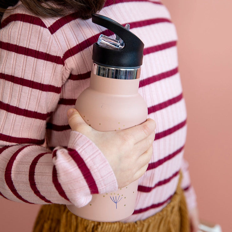 pink water bottle