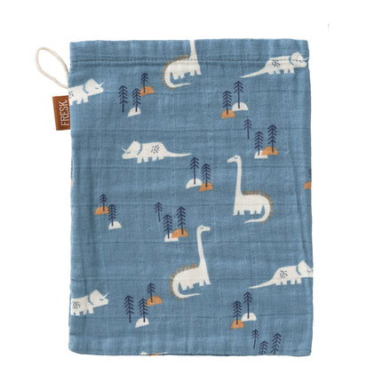 wash cloth in dinosaur print