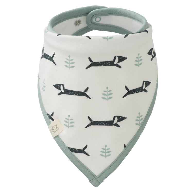 bib with dogs print