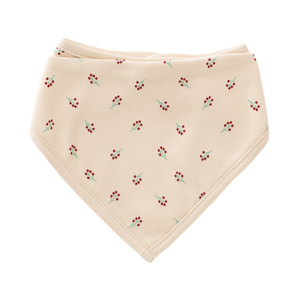 bandana bib berries print