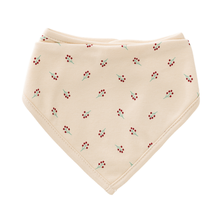 bandana bib berries print