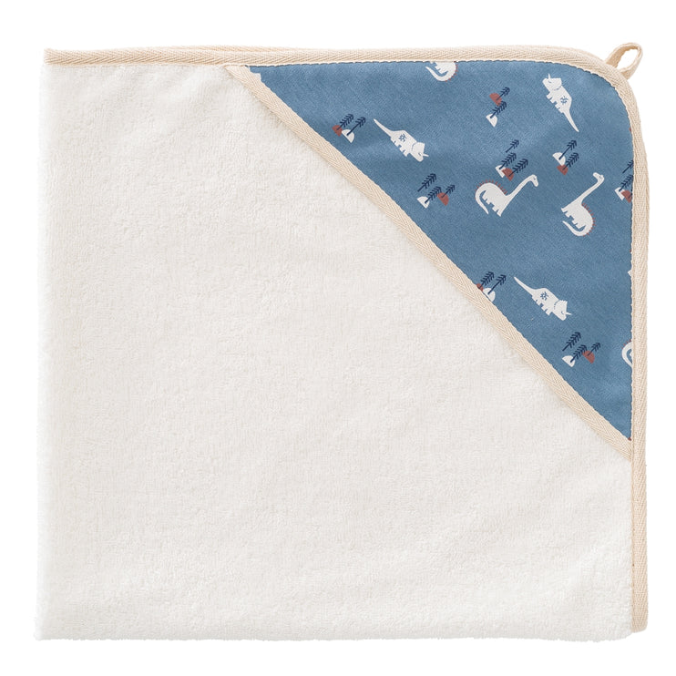  baby hooded towel  in dinosaur print