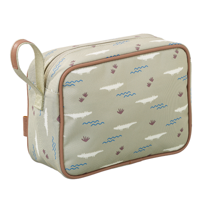 crocodile toiletry bag