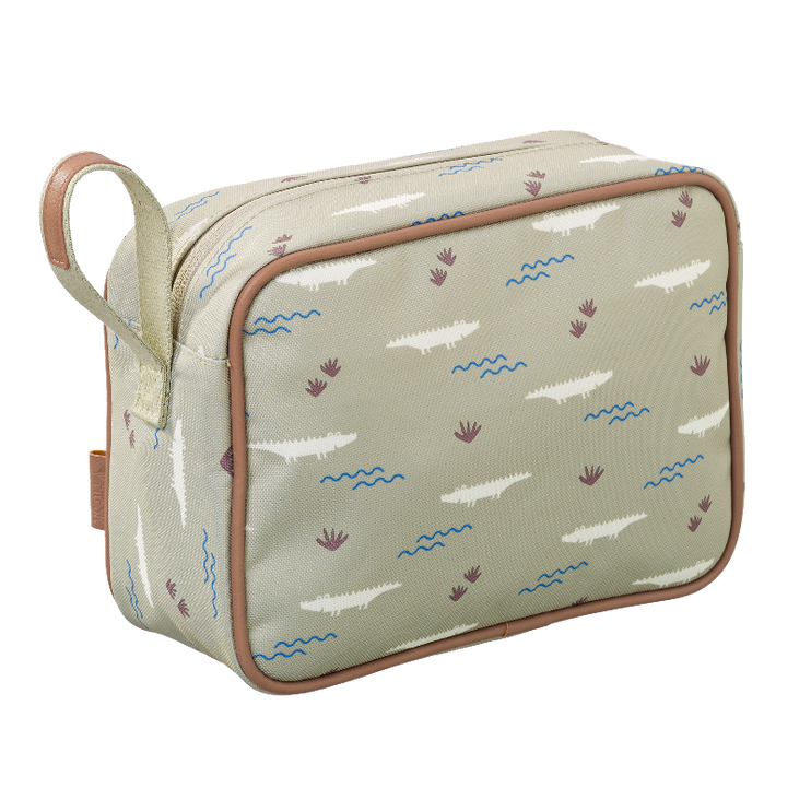 crocodile toiletry bag