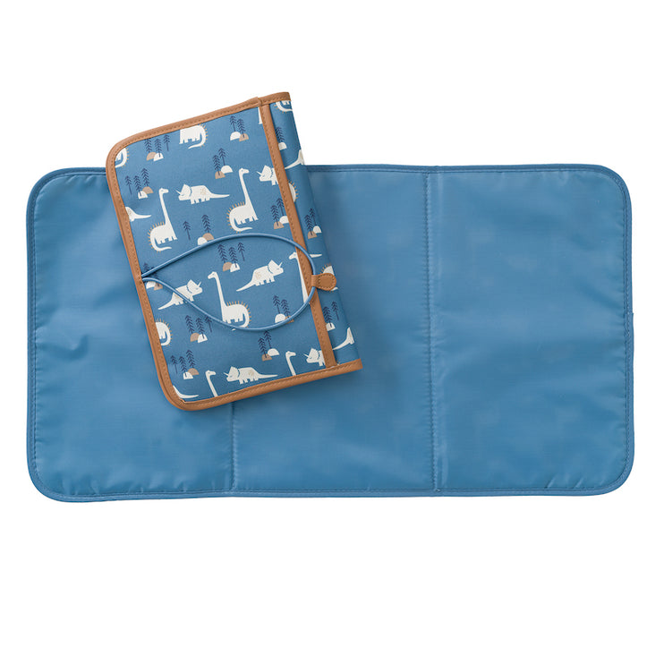 blue diaper travel pouch