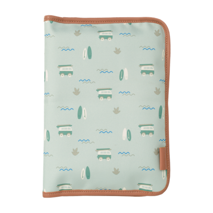 blue diaper changing pad