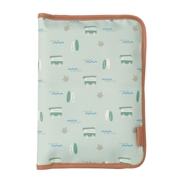 blue diaper changing pad