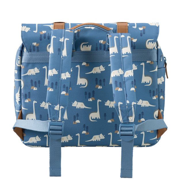 blue school satchel