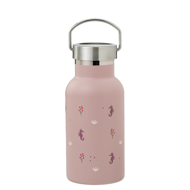 Insulated Water Bottle - Seahorse - 2 Lids (350ml)