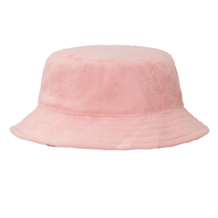 terry pink bucket hat