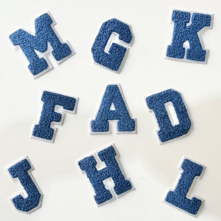 Iron-on patches - Letters (bold color)