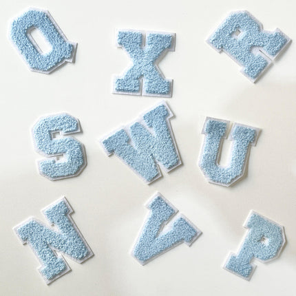 Iron-on patches - Letters (bold color)