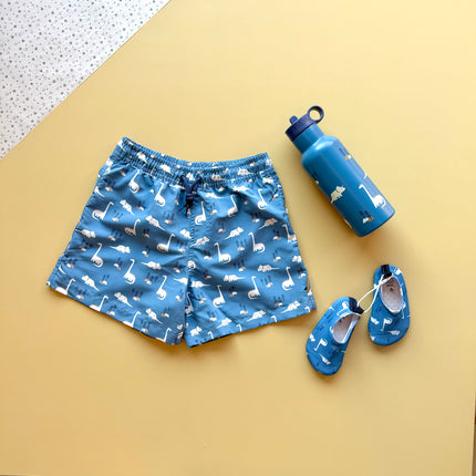 uv protected dino print swimwear kids gift box