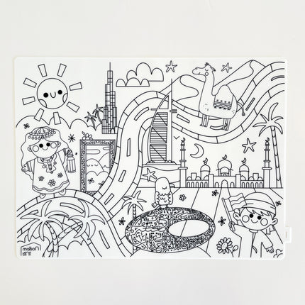 kids coloring mat