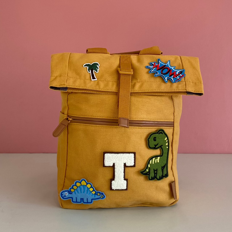 backpack with iron on patches