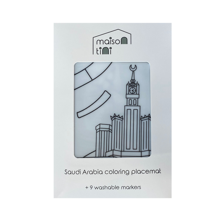 saudi coloring mat