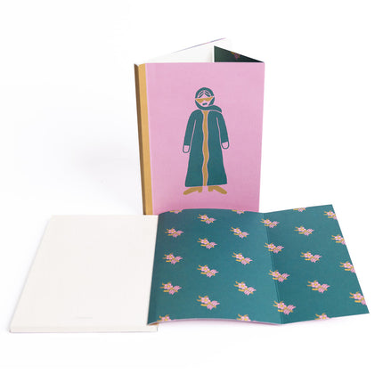 A5 Notebook Gatefold - Emirati Fashionista