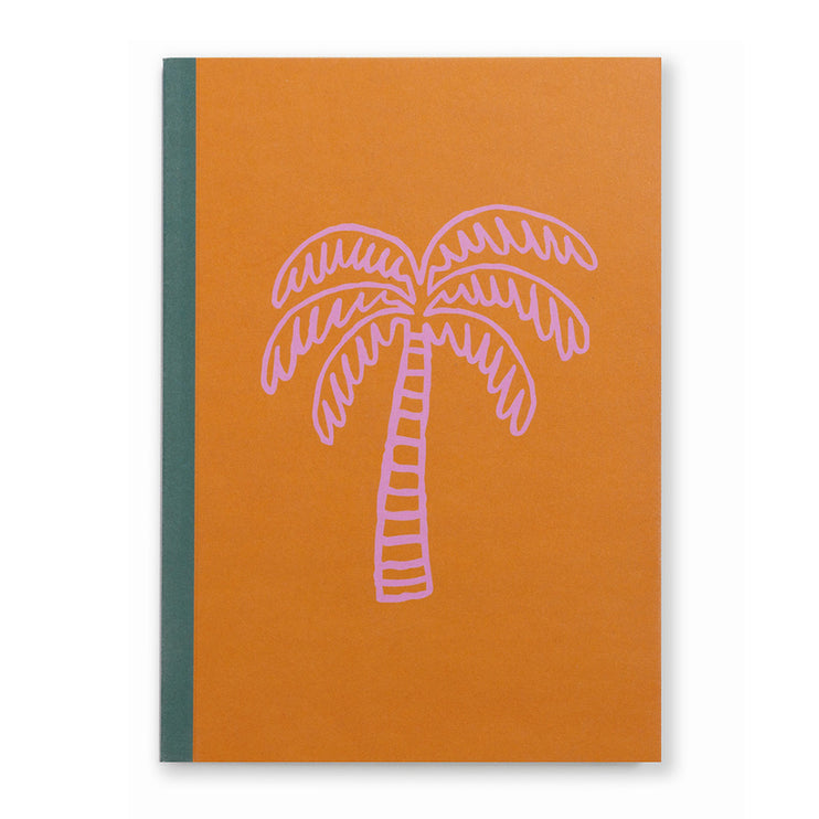 A5 Notebook Gatefold - Palm Tree