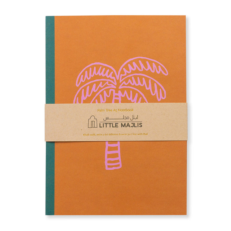 A5 Notebook Gatefold - Palm Tree