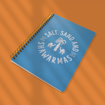 A5 Salt, Sand and Shawarmas Notebook (With Sticker Sheet)