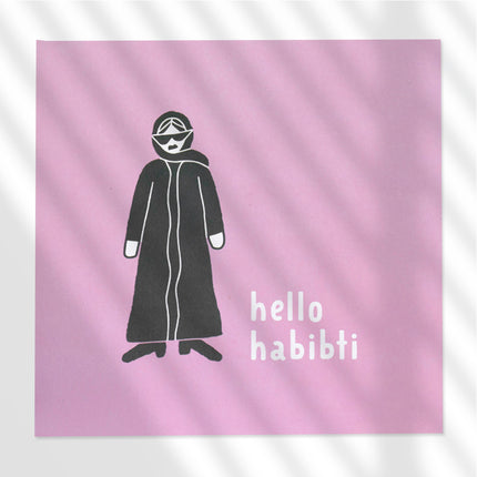 Greeting Card - Pink Hello Habibti