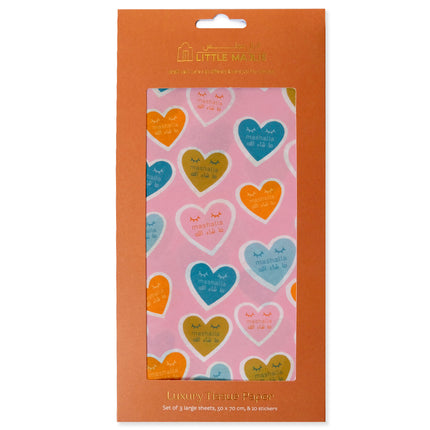 Gift Wrapping Paper - Hearts Mashalla