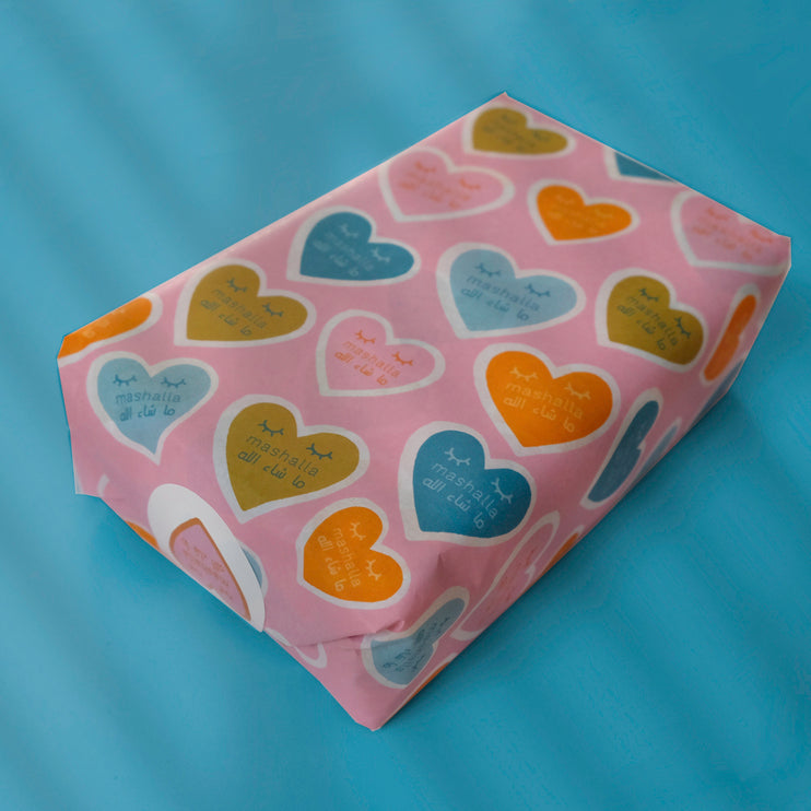 Gift Wrapping Paper - Hearts Mashalla