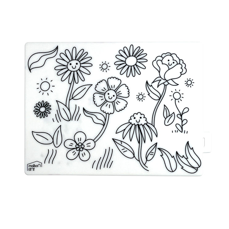 Mini Coloring Placemat - Botanical Garden