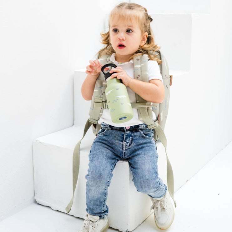 Back to school backpack and drink bottle