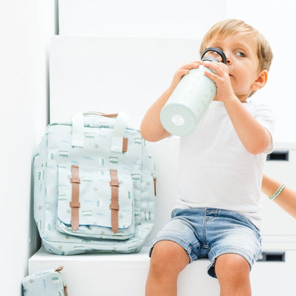 back to school surf boy backpack and drink bottle bundle