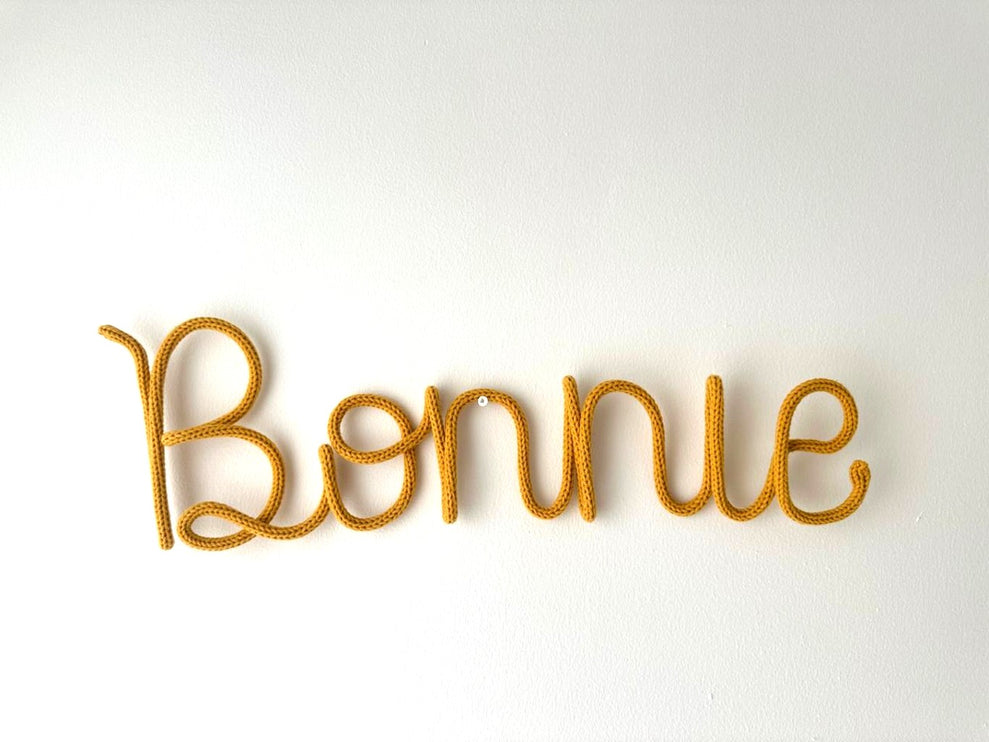 personalized wire name for wall decoration 