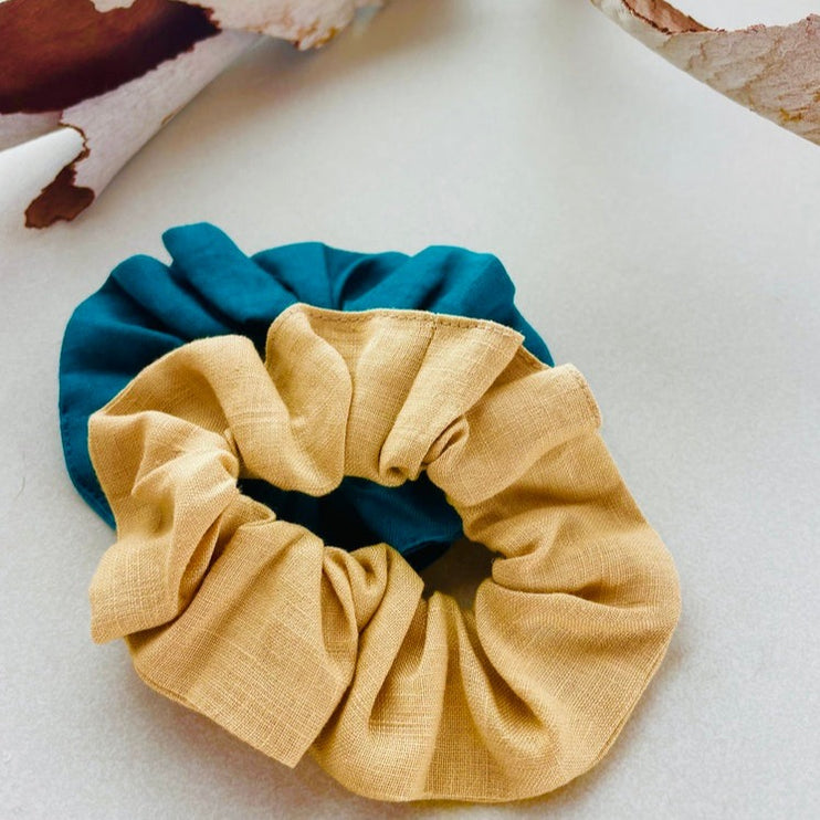 linen scrunchy