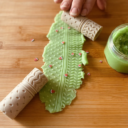 mini green playdough palestine themed