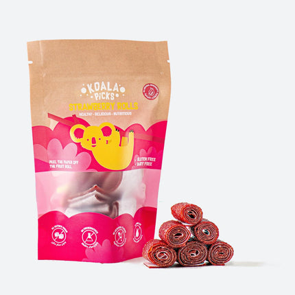 strawberry rolls healthy kids snacks