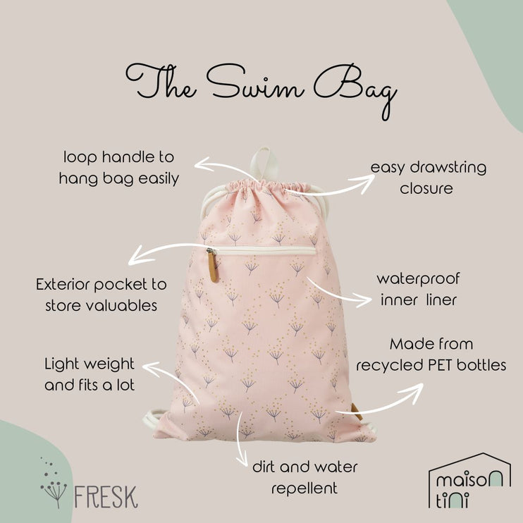 dandelion swim bag features