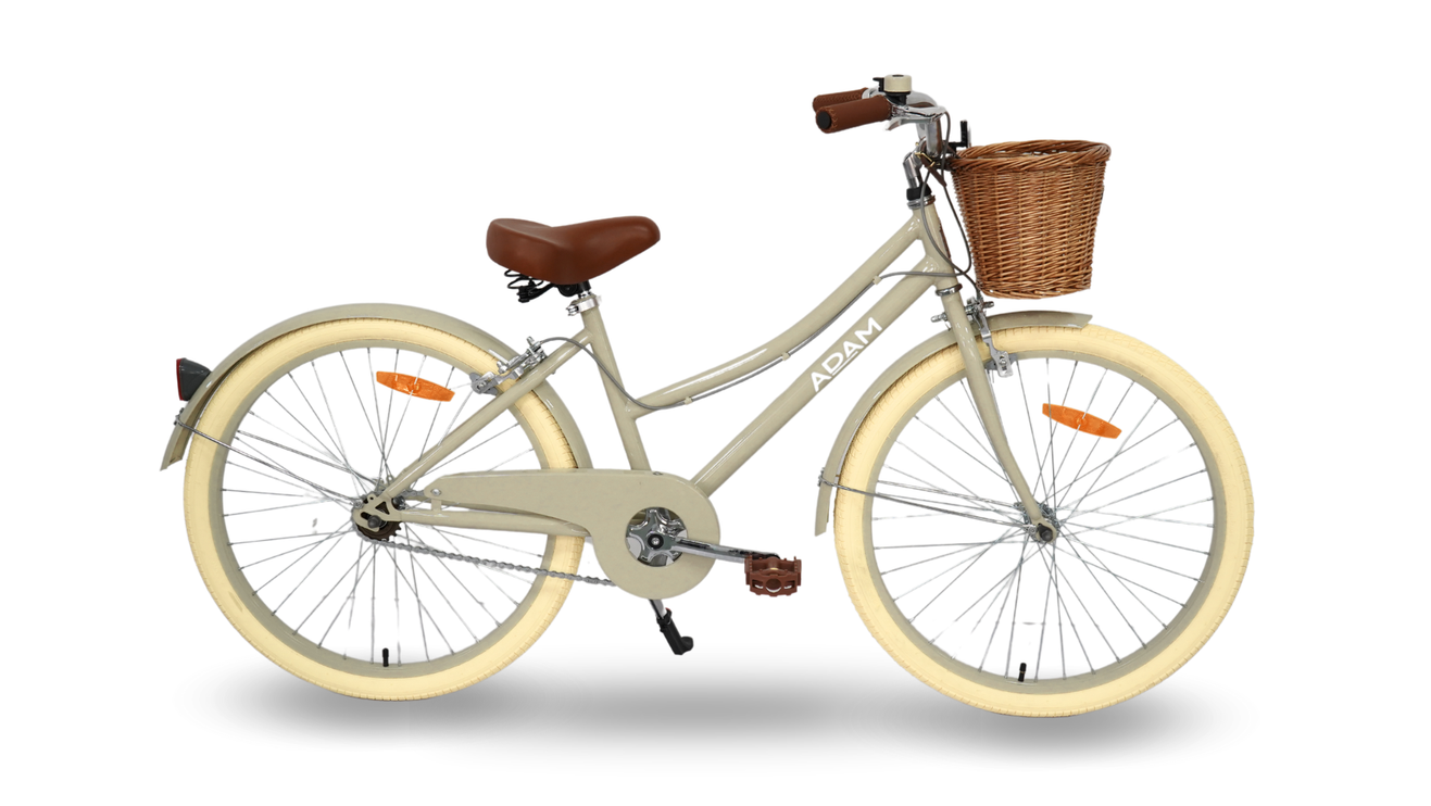 taupe 24" bike for teenagers and adults 