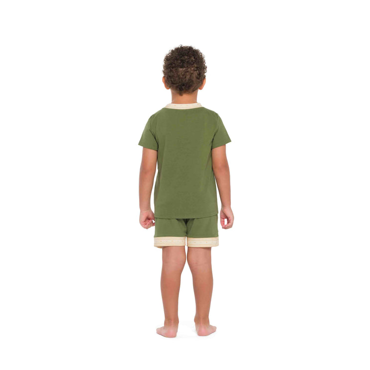 boys clothing set dark green 