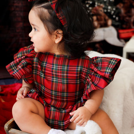 tartan lilly romper kids christmas outfits