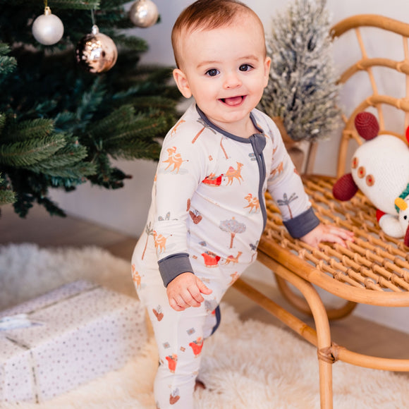 Christmas in the desert romper for babies