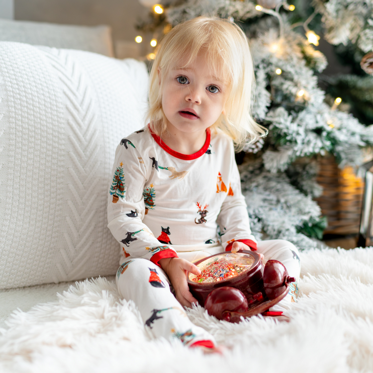 christmas pajamas bamboo 2 piece long sleeve and pants