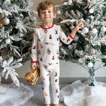 christmas pajamas bamboo 2 piece