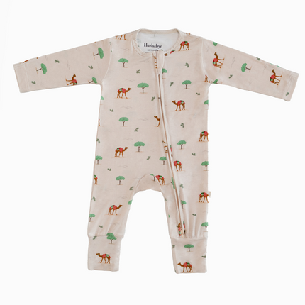 desert camel sleepsuit babies bamboo